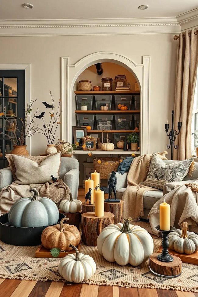 Reusable Black Halloween Storage System