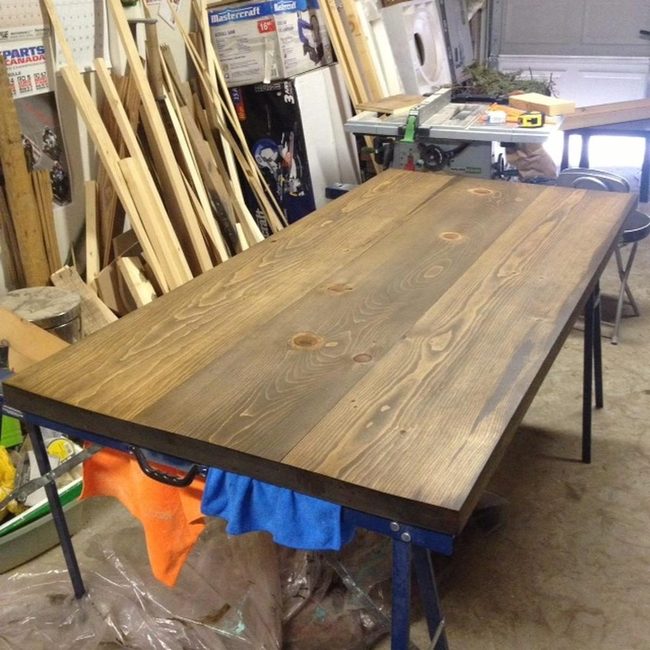 Raw Wood Meets Industrial Concrete