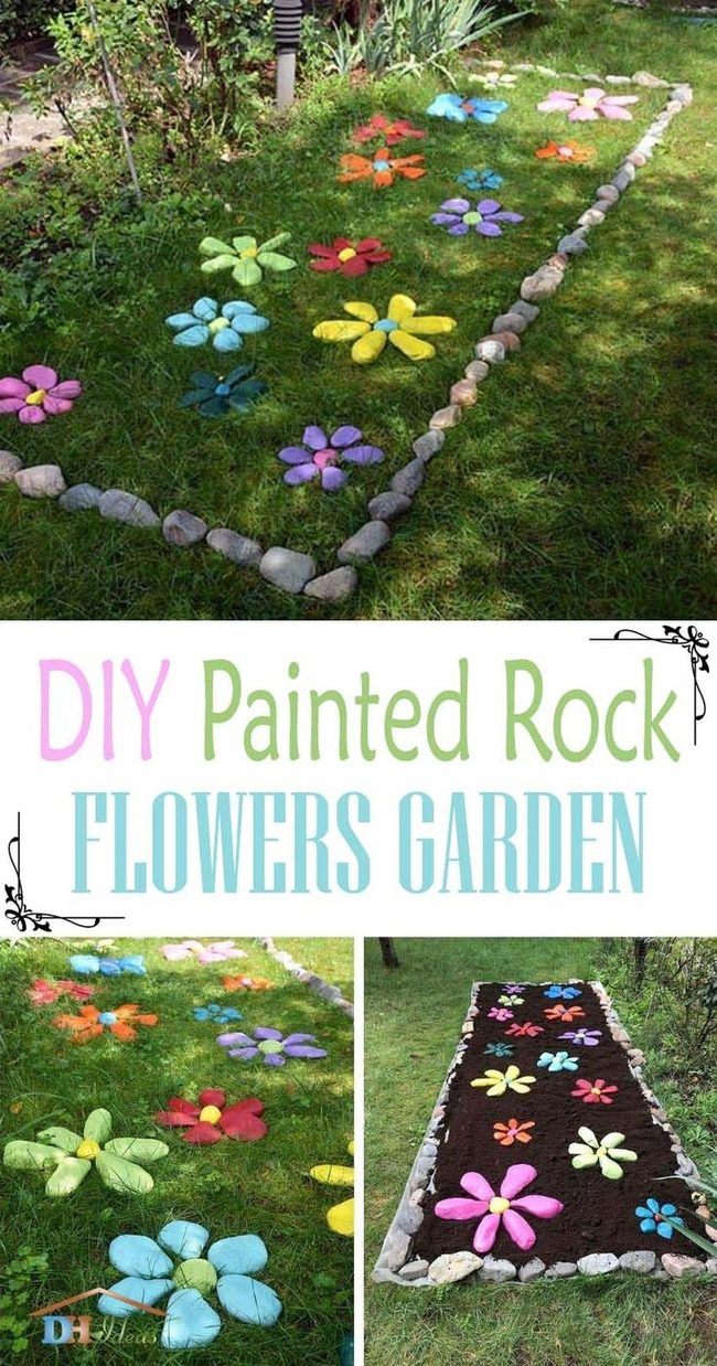 Colorful Hand-Painted Garden Rocks