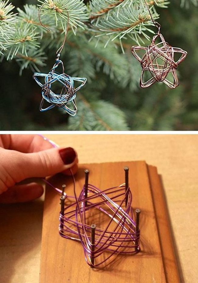 Handmade Wire Stars Catch Light