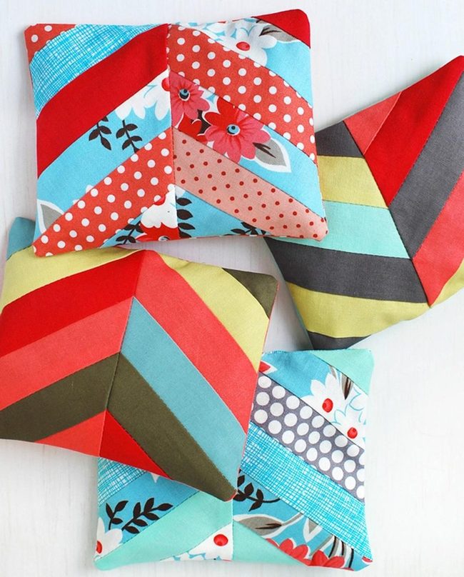 Stitched Stripes And Flower Patterns