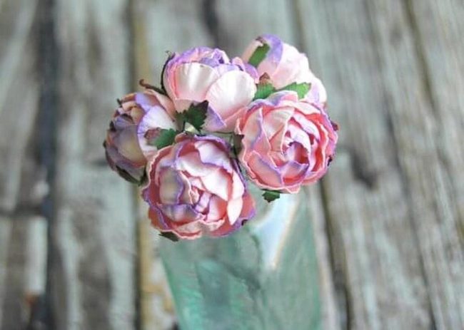 Lavender Bleeds Through Pink