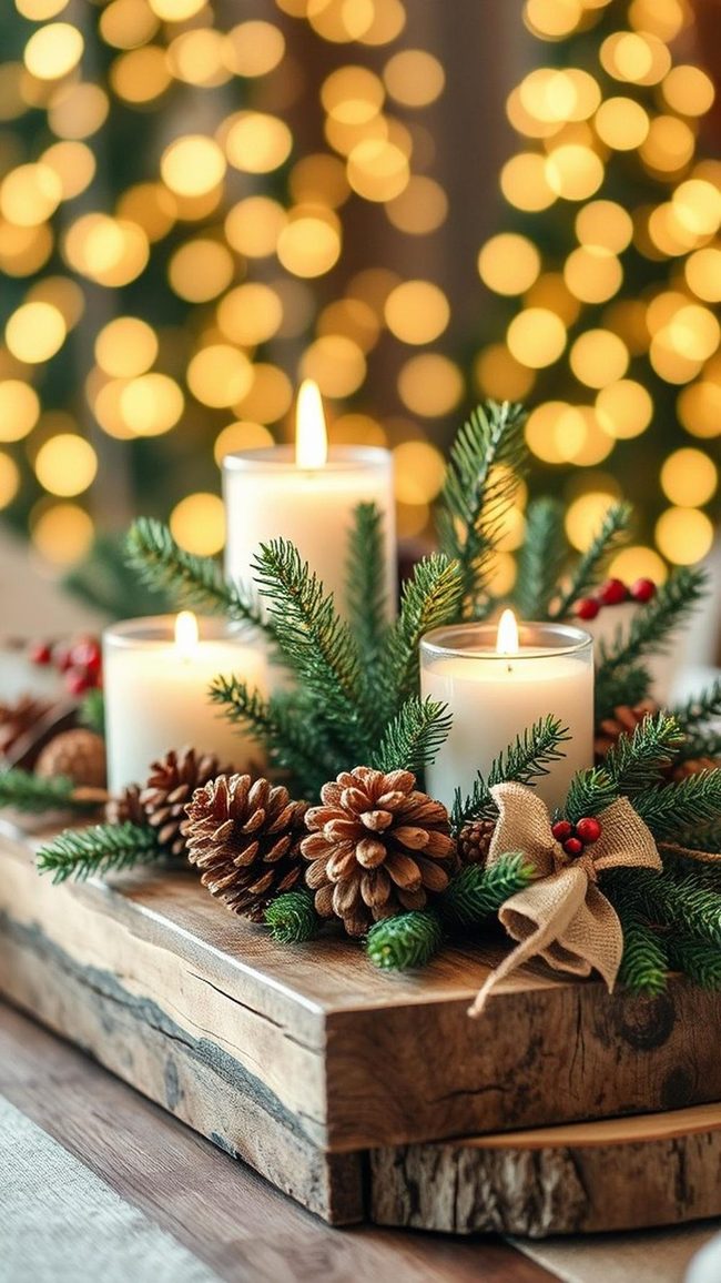 Gold-Painted Wood Holiday Table
