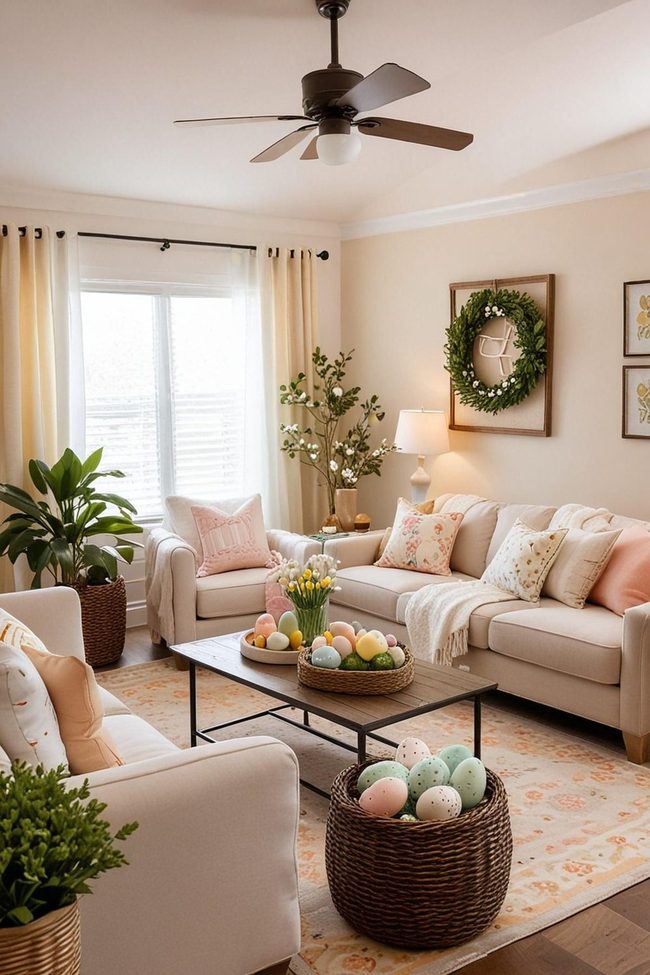 Pastel Egg Garlands Transform Spaces