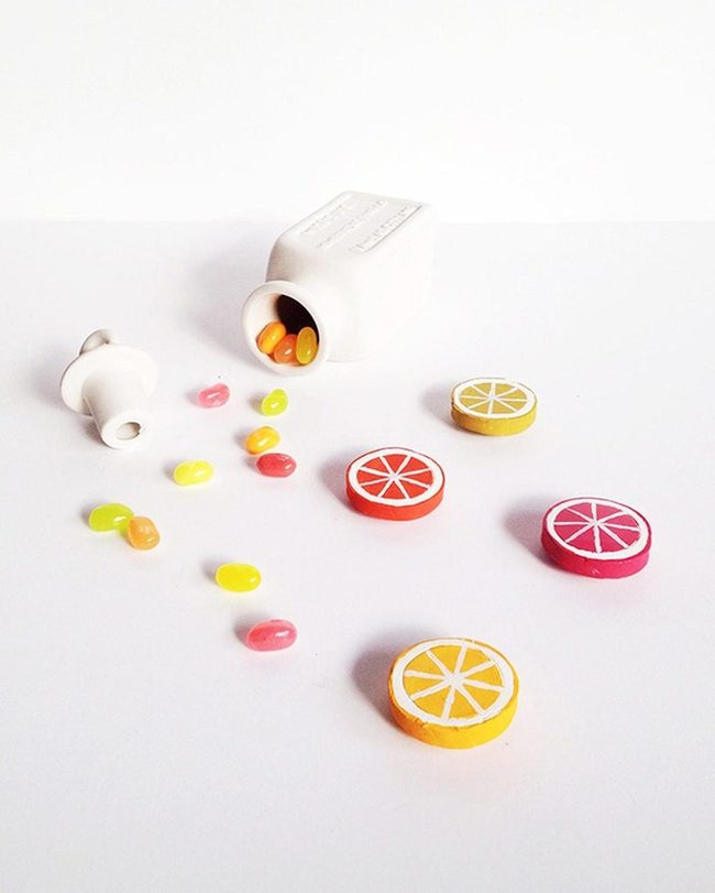 Bright Jellybeans And Citrus Slices