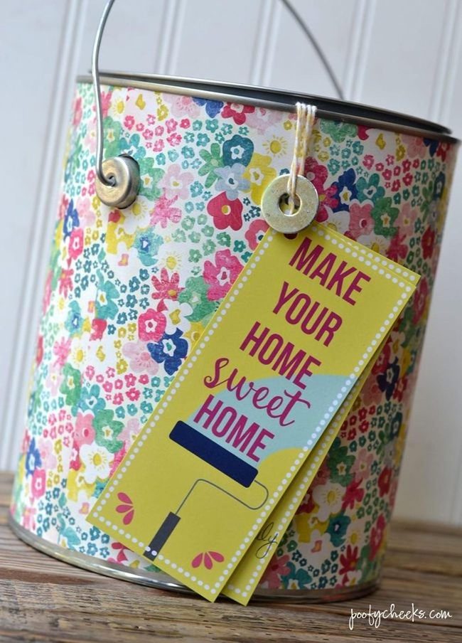 Painted Cans Into Planters