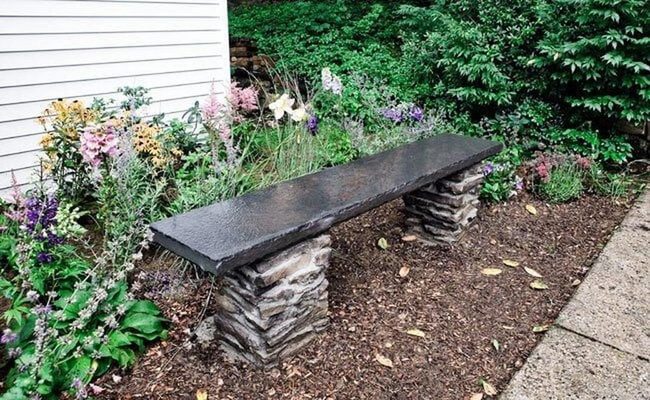 Stone Bench For Garden Seating