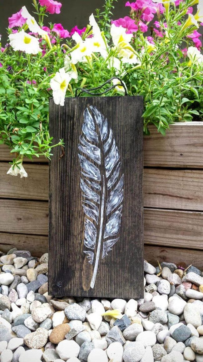Hand-Painted Wood Pallet Art