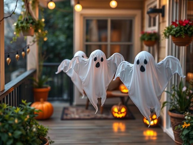 Floating White Sheet Ghosts