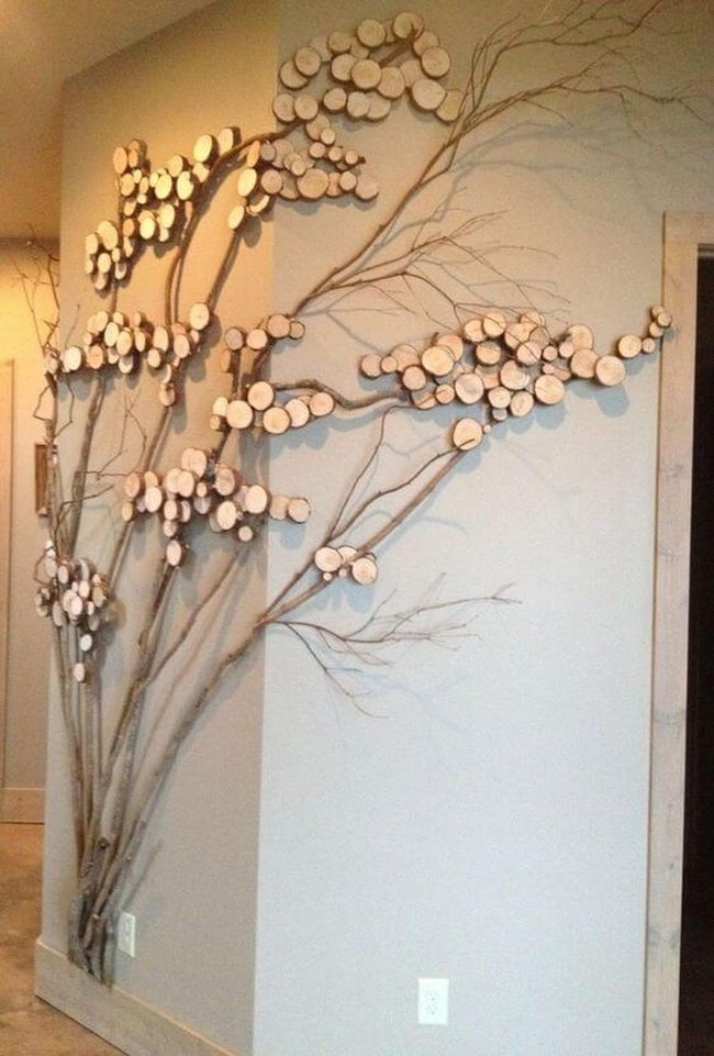 Branches With Wooden Circles