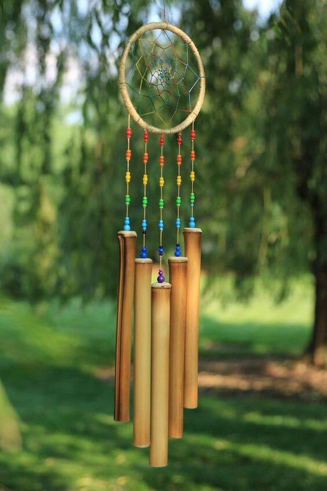 Bamboo Tubes, Colorful Beads Chiming