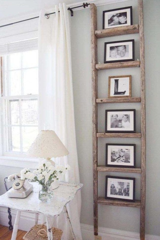 Weathered Wood Ladder Gallery