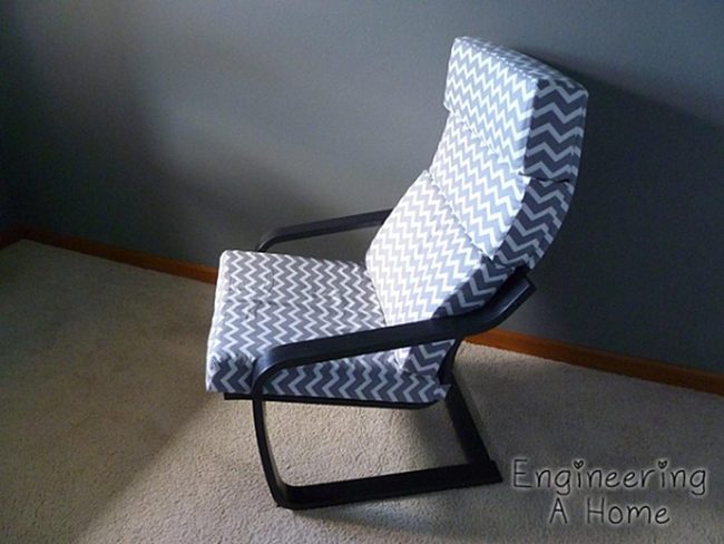 Geometric Pattern Metal Frame Chair