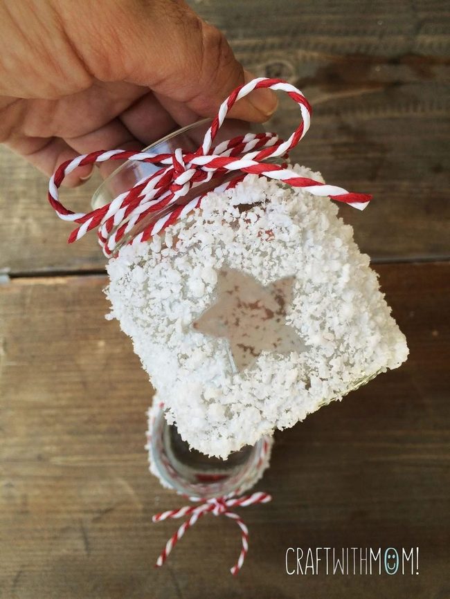 Fuzzy White Snow Jars