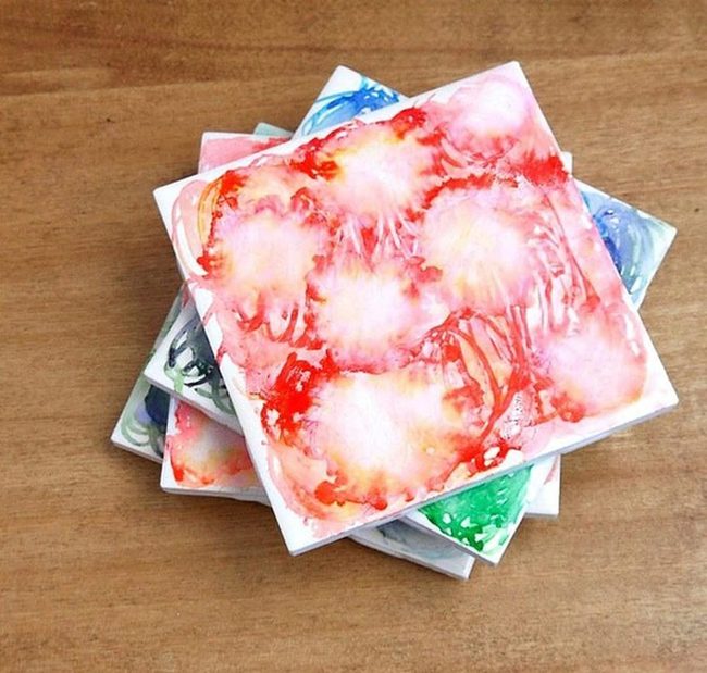 Diy Marker Coasters In Minutes