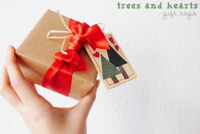 Red Ribbons Brown Paper Packages