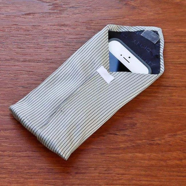 Vintage Tie Phone Pouch