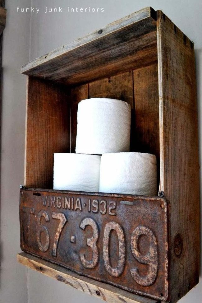Reclaimed Wood License Plate Holder