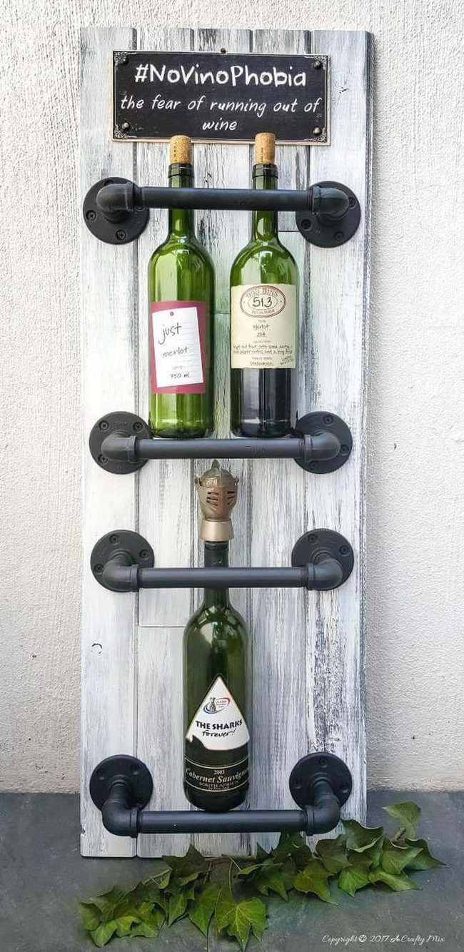 Dark Pipe Wine Wall Statement
