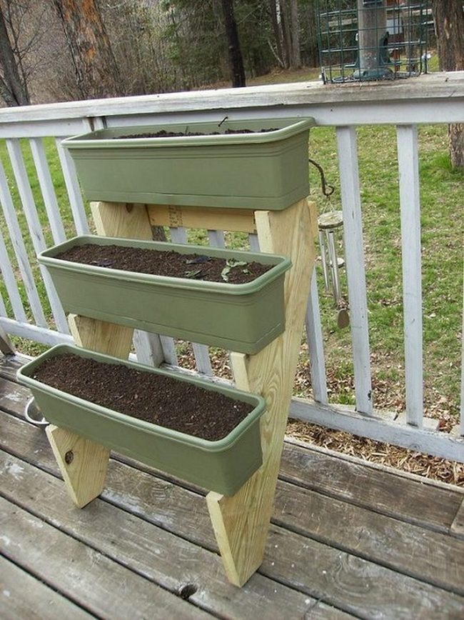 Stacked Cedar Herb Tower