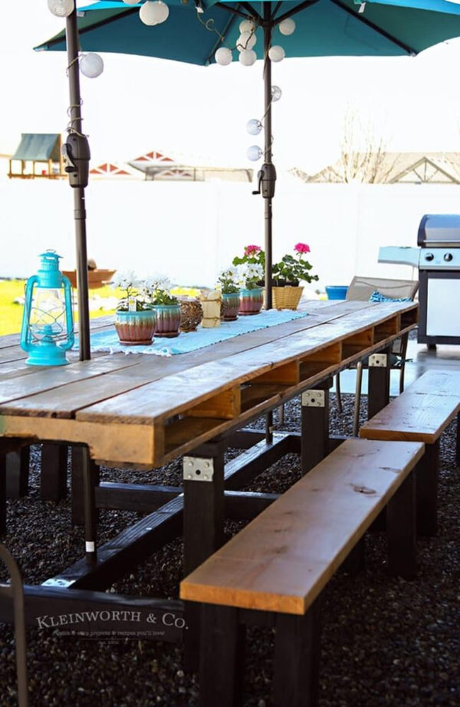 Weathered Wood Wedding Tables
