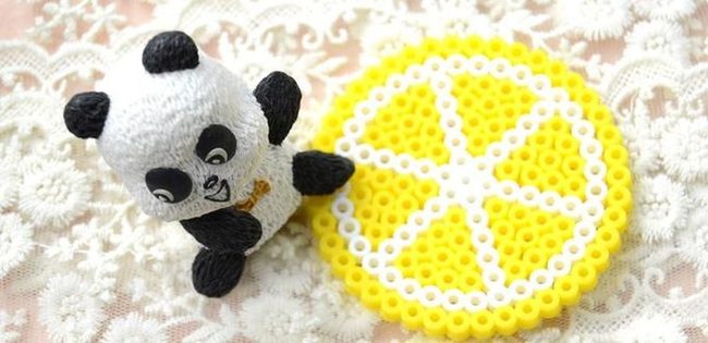 Black And White Knitted Pandas