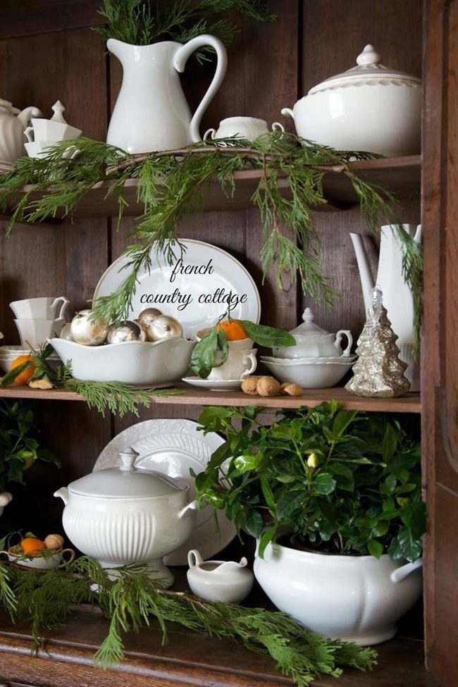 Fresh Fir And Holly Kitchen Display