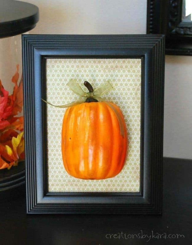 Halved Pumpkin Dimensional Wall Art