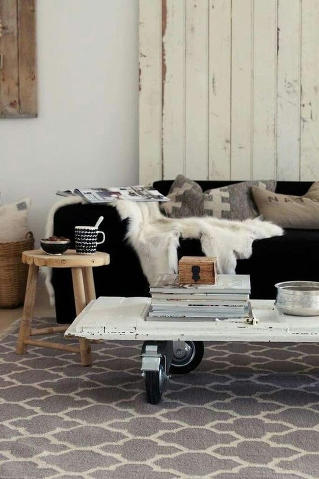 Dark Cushions With Wooden Texture
