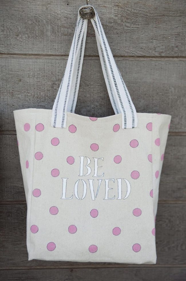 Pink Polka Dot Love Bag