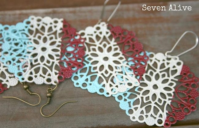 Lace Filigree Statement Earrings