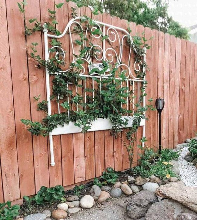 Vintage Headboard Garden Trellis