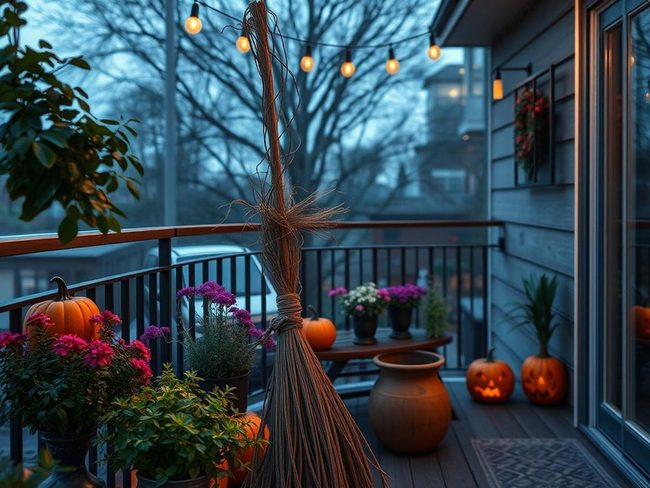 Black Twigs Witch Broom Porch