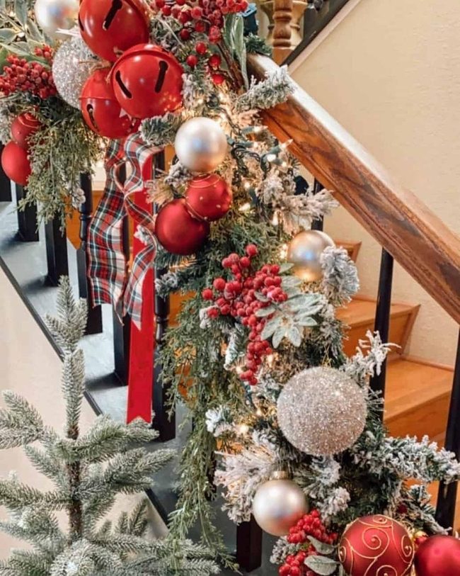 Red And Silver Staircase Sparkle
