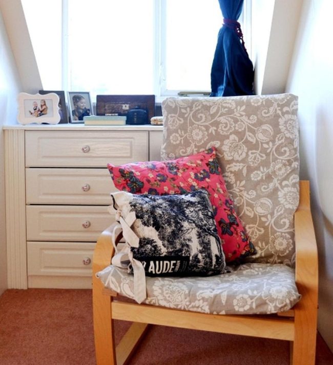 Sunlit Corner With Floral Cushions