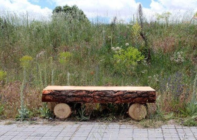 Weathered Wood Garden Seating