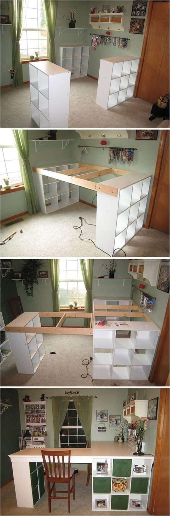 L-Shaped Desk With Hidden Storage