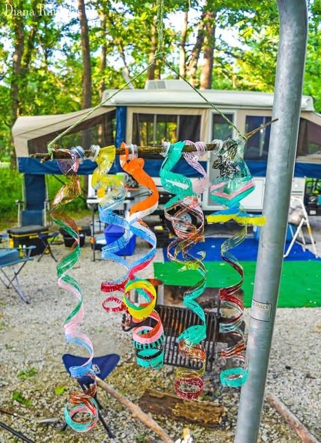 Spinning Plastic Bottle Rainbows