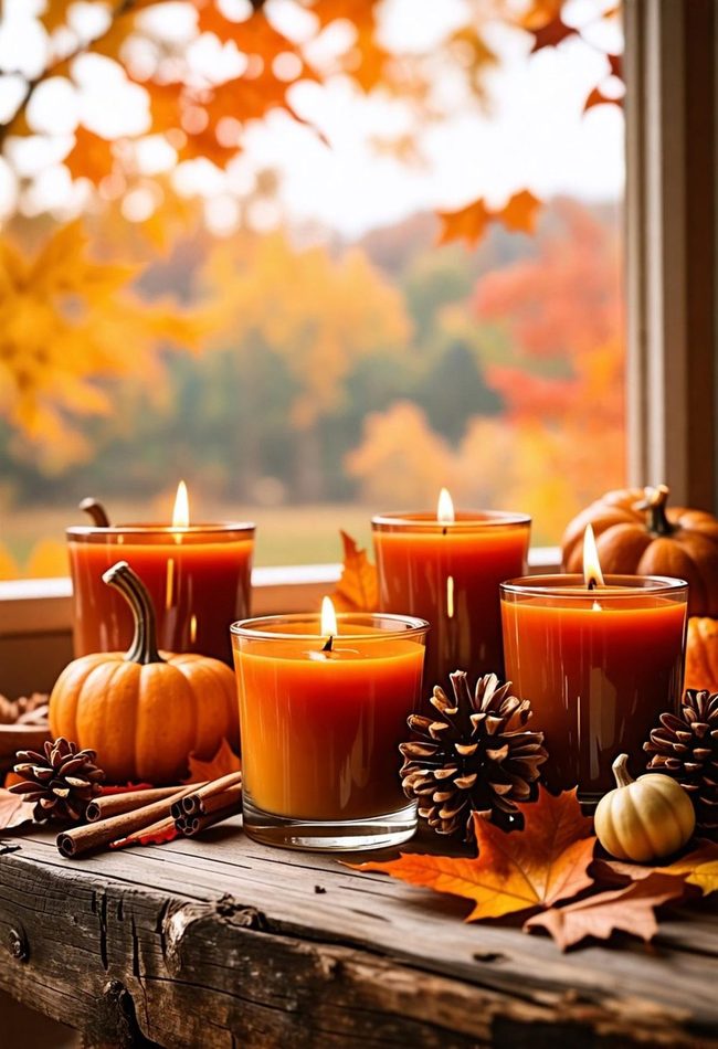 Cinnamon Pumpkin Autumn Candles