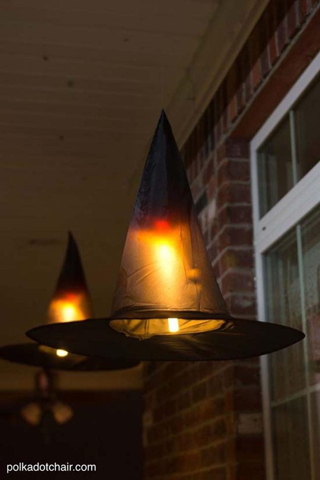 Glowing Purple Witch Hats