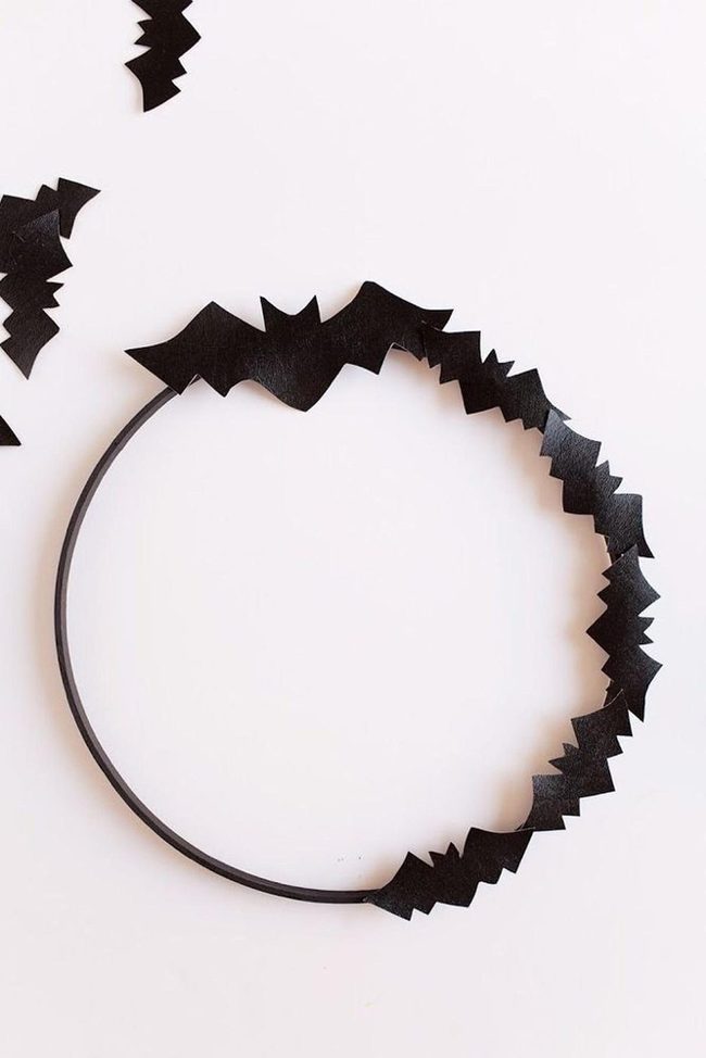 Glossy Black Bat Silhouettes