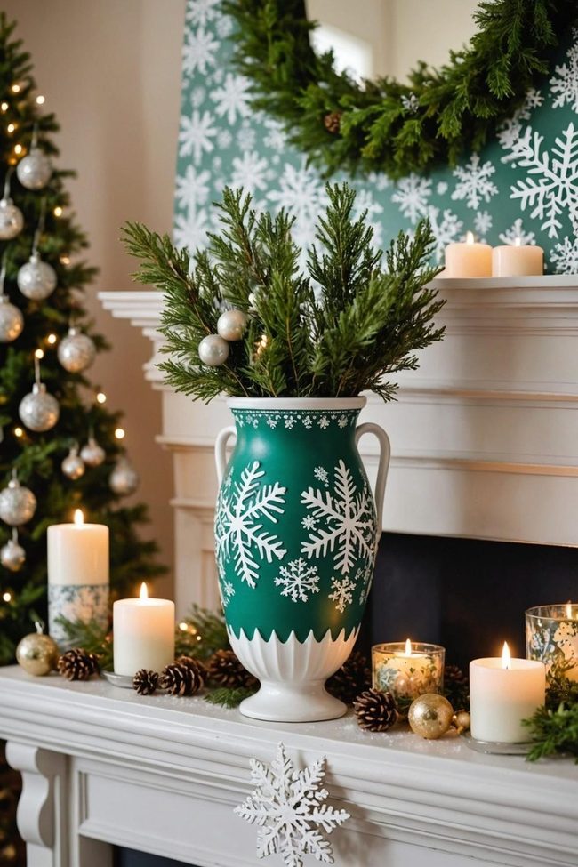 Festive Paper-Covered Vases
