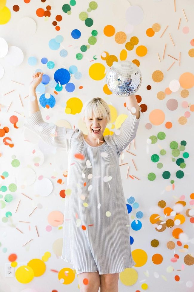 Spinning Disco Ball Confetti Explosion