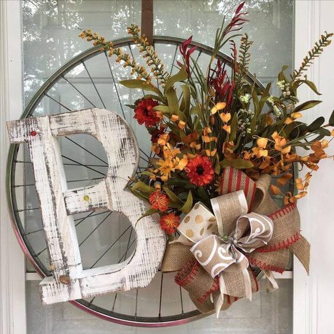 Bicycle Wheel Flower Burst