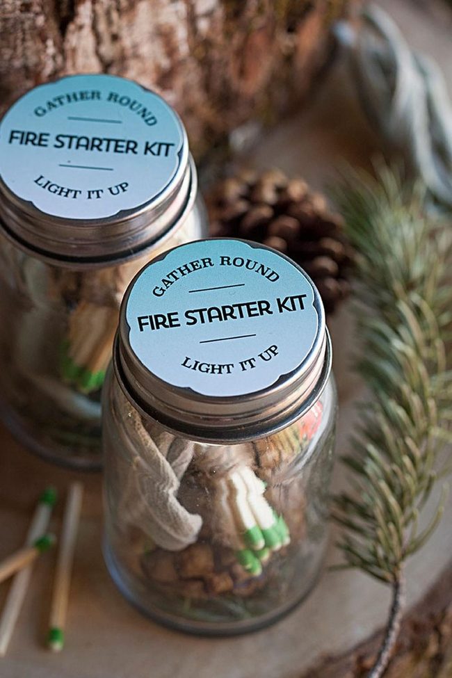 Wooden Fire Starter Kit