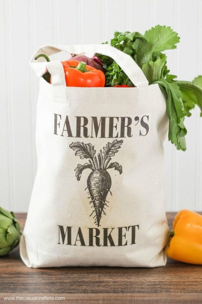 Farmer'S Market Canvas Totes