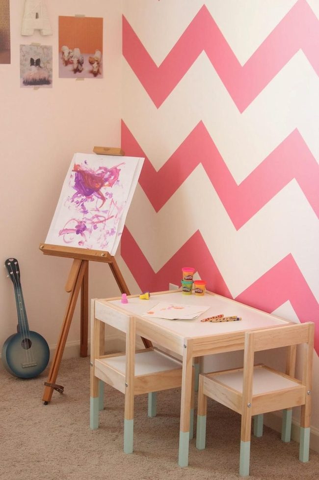 Pink Zigzag Walls Creative Studio