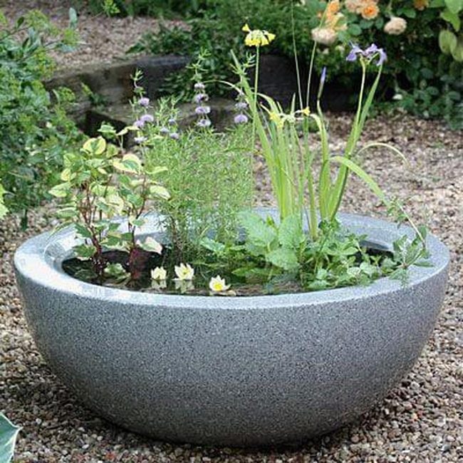 Stone Basin Water Garden