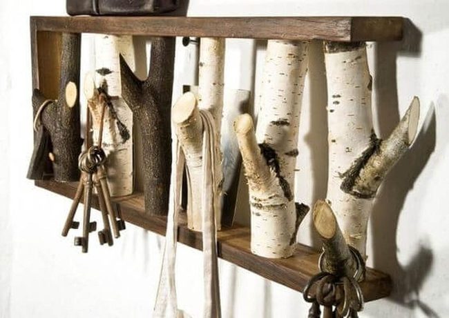Natural Wood Shelves With Character