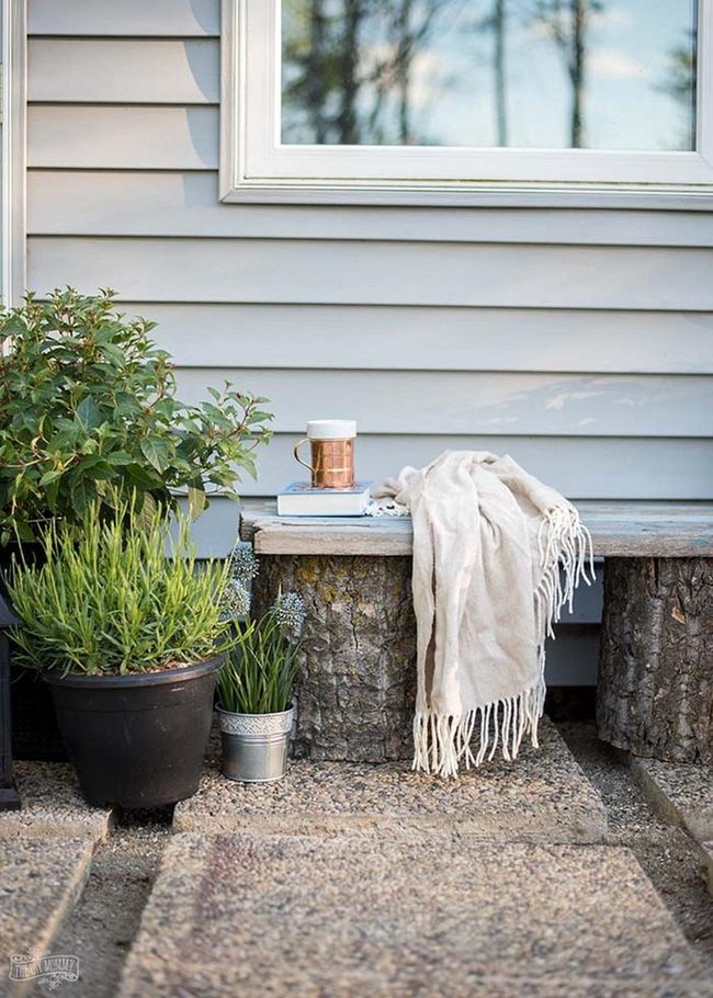 Natural Log Seat Simplicity